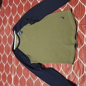 Carters long sleeve navy blue/olive green boys t-shirt